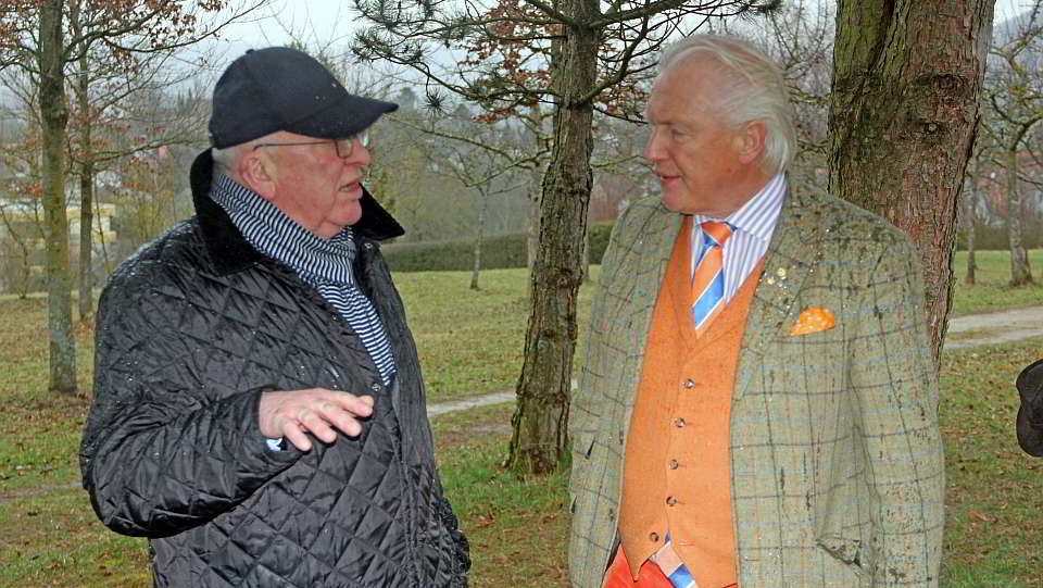 Hans-Hermann Stöteler mit Joseph Klaffenböck im Grünen Labor. Foto: Horst Schunk