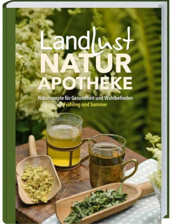 Das Cover zeigt ein Foto mit Kräutern und Getränken