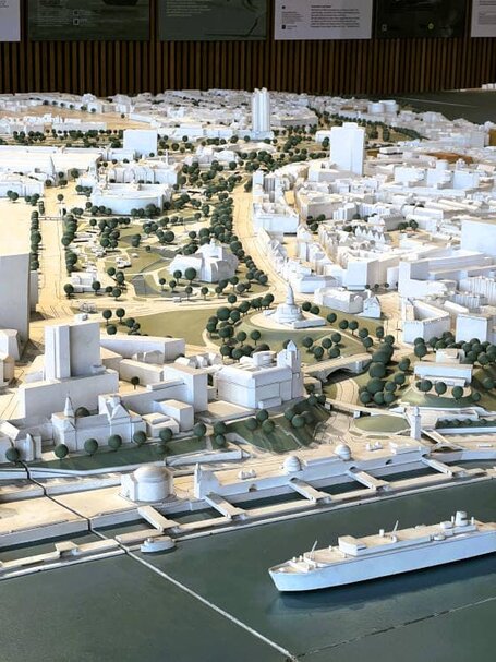 Modell der Baumstandorte