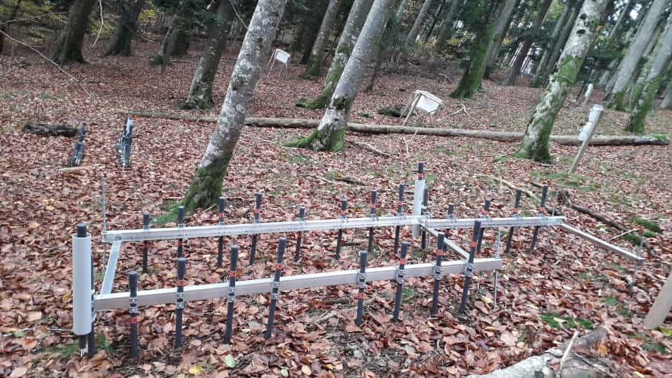 Durch dauerhaft in den Boden eingebrachte Rohre wurden über Jahre hinweg regelmäßig Proben der Bodenluft entnommen