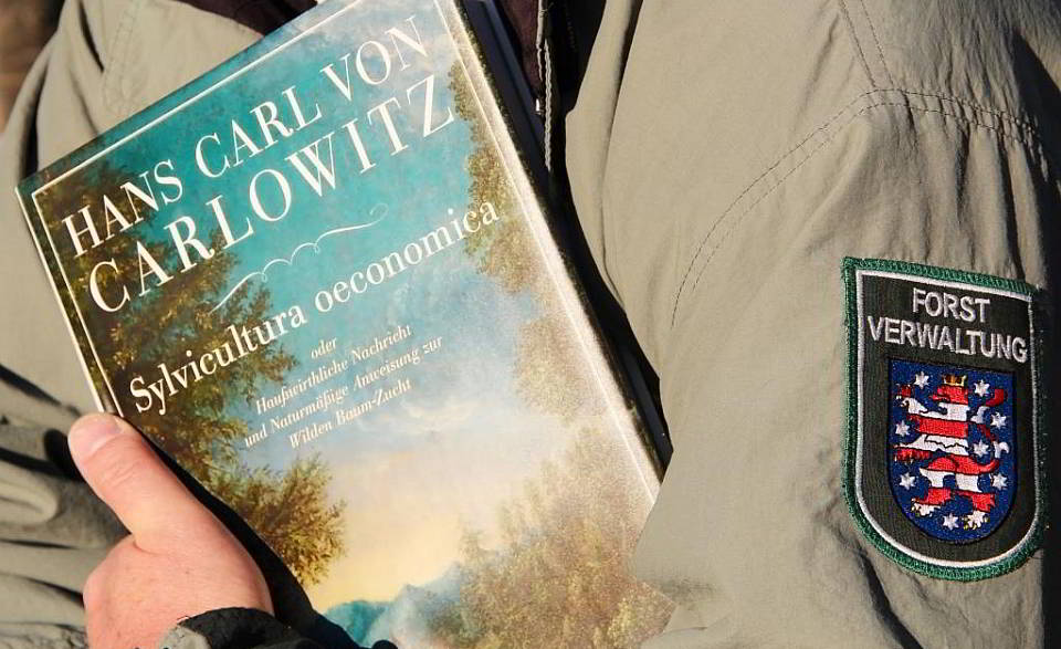 Titelblatt der von Hans Carl von Carlowitz verfassten Sylvicultura oeconomica