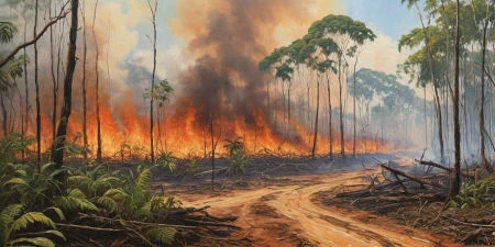 Gehölz- und Totholzverbrennung