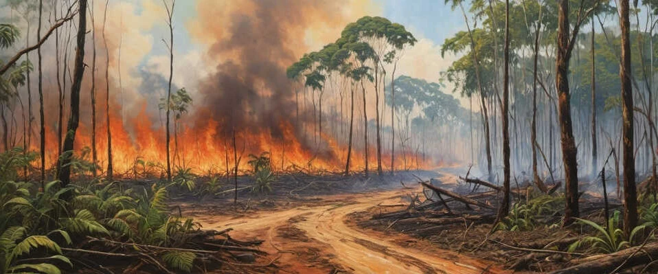 Verbrennung von Totholz treibt Emissionen im Amazonasgebiet und in den Cerrado-Savannen in die Höhe Verbrennung von Holzresten